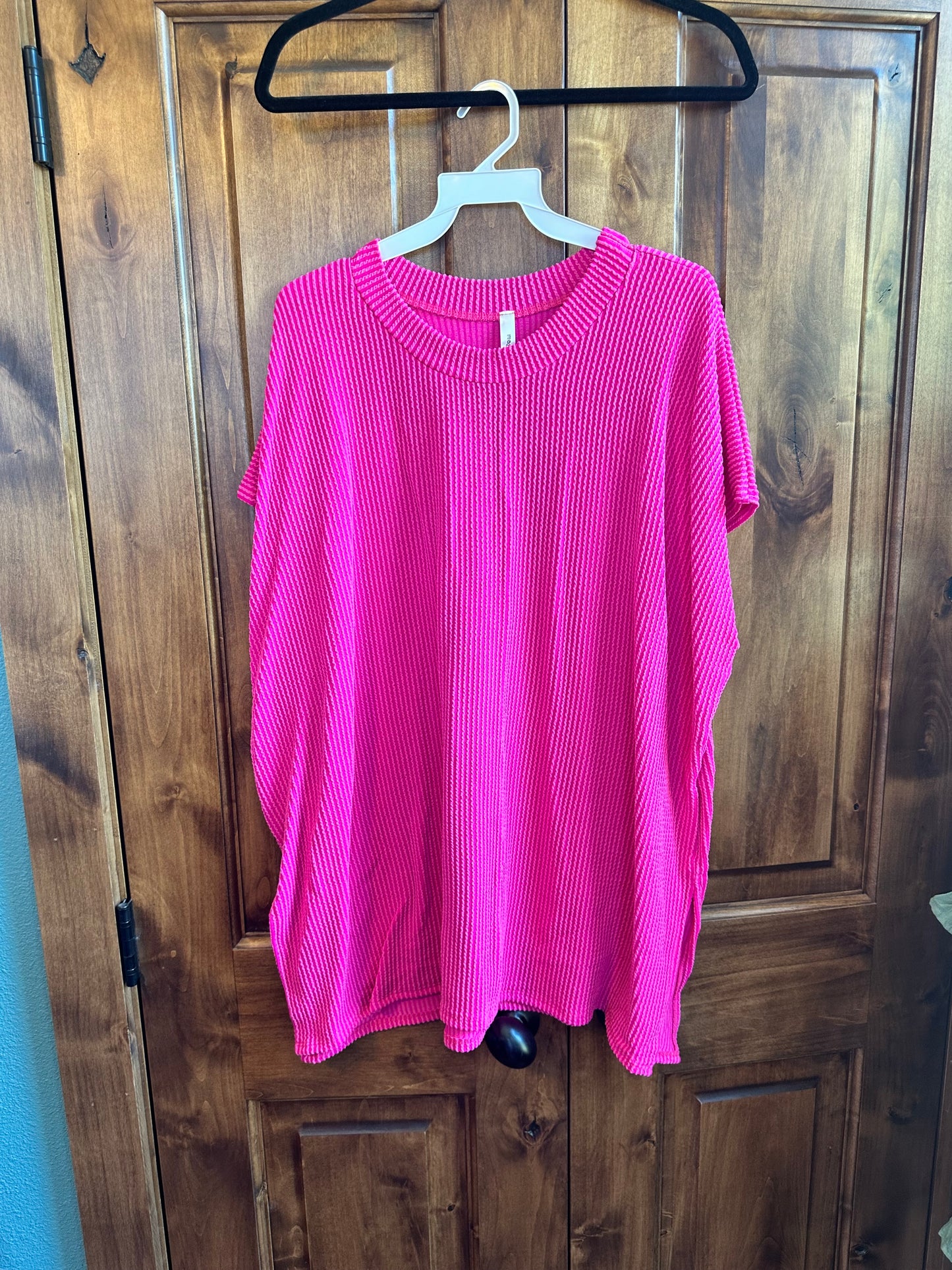 Staycation Top - Hot Pink